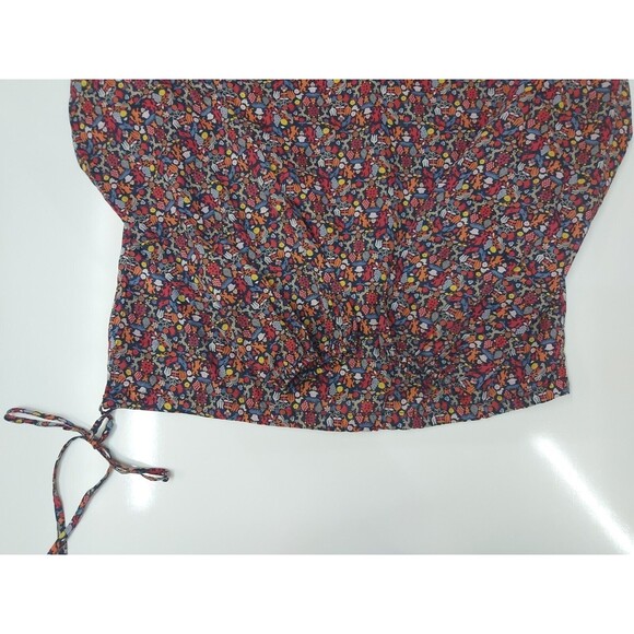 Lucky Brand Wild Life Print Long Sleeve V Neck Shirt Size Small - Picture 7 of 13